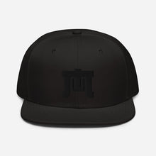 Load image into Gallery viewer, MACHINE UNLIMITED: Black Logo Snapback Hat
