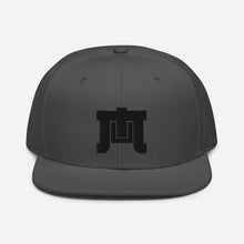 Load image into Gallery viewer, MACHINE UNLIMITED: Black Logo Snapback Hat